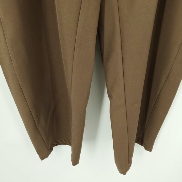 Halara Flex™ Mid Rise Pocket Barrel Leg Work Pants L Partridge Brown - Picture 10 of 16